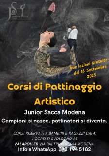 Corsi di avviamento al pattinaggio 2025/2026